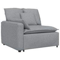 Divano Modulare con Cuscini-Sofa Modulare-Divanetto Grigio Chiaro 742482