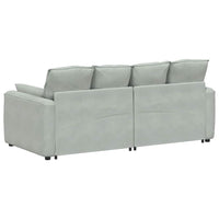Divano Modulare con Cuscini-Sofa Modulare-Divanetto Grigio Chiaro 972728
