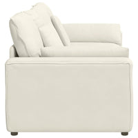 Divano Modulare con Cuscini Crema