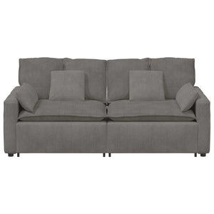 Divano Modulare con Cuscini Grigio Chiaro 3321137