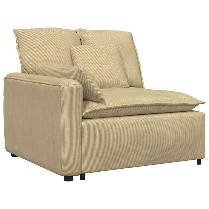 Divano Modulare con Cuscini Verde Grigio