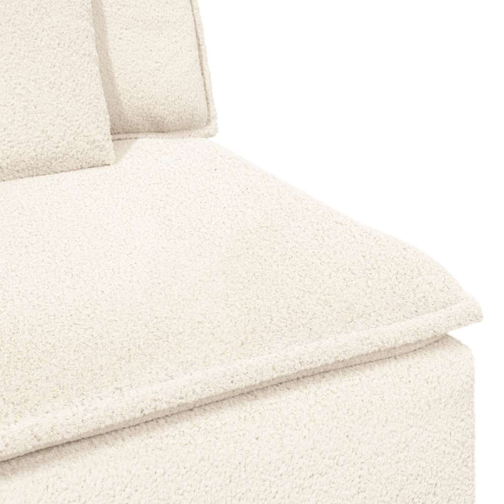 vidaXL Divano Modulare con Cuscini Crema