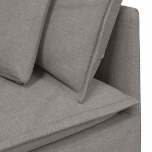 vidaXL Divano Modulare con Cuscini in Tessuto Tortora