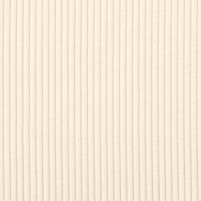 vidaXL Divano Modulare con Poggiapiedi e Cuscini Tessuto a Coste Crema