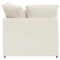 vidaXL Divano Modulare con Poggiapiedi e Cuscini Crema