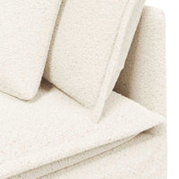 vidaXL Divano Modulare con Poggiapiedi e Cuscini Crema