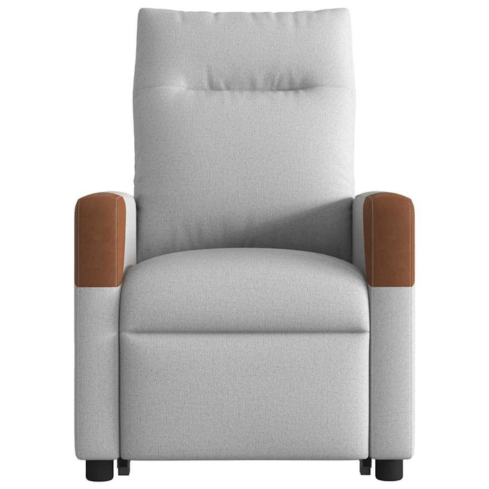 Poltrona Alzapersona Massaggi Elettrica Grigio Nuvola Tessuto 3324029