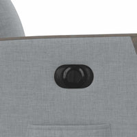 vidaXL Poltrona Elettrica Reclinabile Grigio Chiaro in Tessuto