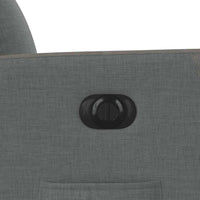 vidaXL Poltrona Elettrica Reclinabile Grigio Scuro in Tessuto