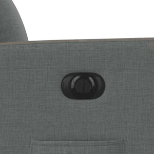 vidaXL Poltrona Elettrica Reclinabile Grigio Scuro in Tessuto