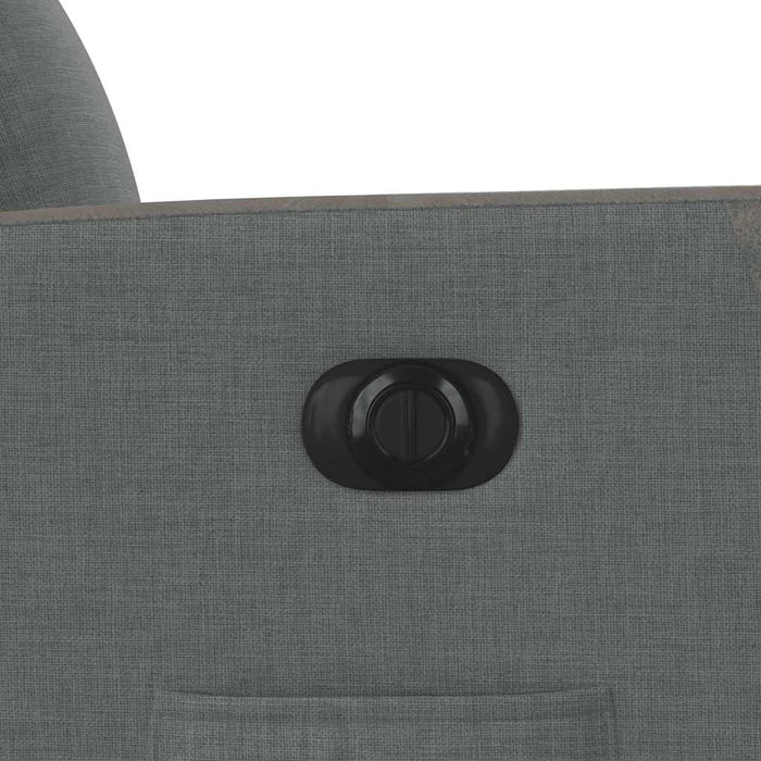 vidaXL Poltrona Elettrica Reclinabile Grigio Scuro in Tessuto