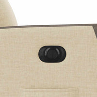 Poltrona Elettrica Reclinabile Crema in Tessuto 3324083