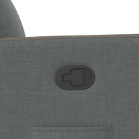 Poltrona Alzapersona Reclinabile Grigio Scuro in Tessuto 3324091