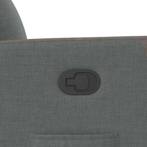 Poltrona Alzapersona Reclinabile Grigio Scuro in Tessuto 3324091