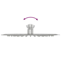 Testa Doccia a Pioggia in Acciaio Inox 304 25 cm Rotonda 4103893