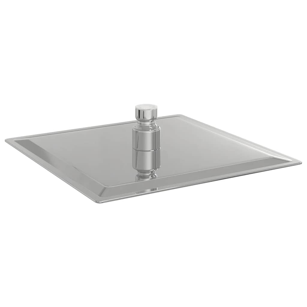 Testa Doccia a Pioggia in Acciaio Inox 304 20x20 cm Quadrata 4103912