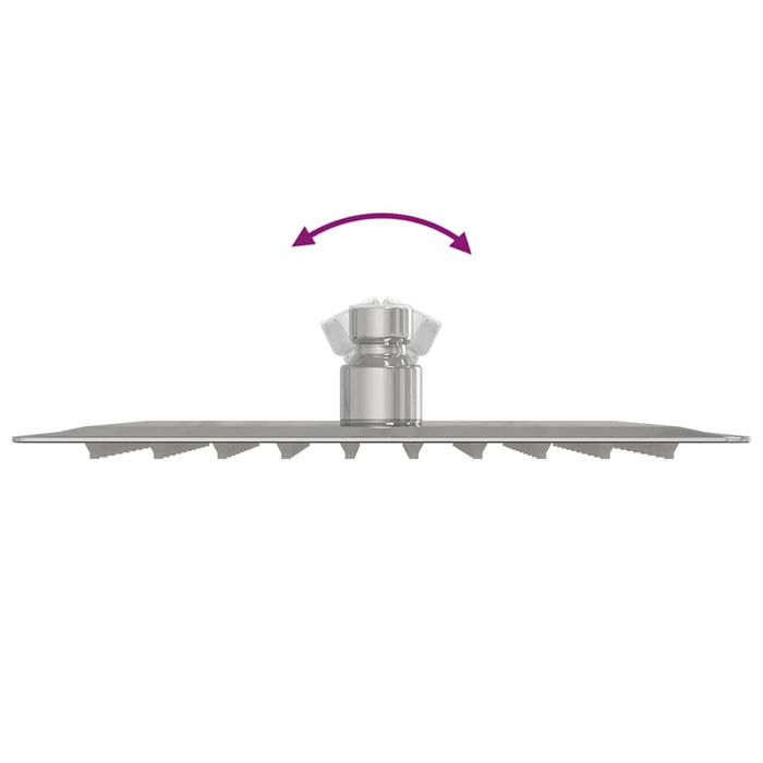 Testa Doccia a Pioggia in Acciaio Inox 304 20x20 cm Quadrata 4103912