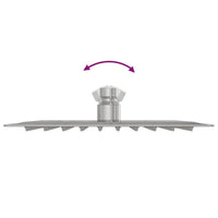 Testa Doccia a Pioggia in Acciaio Inox 304 20x20 cm Quadrata 4103912