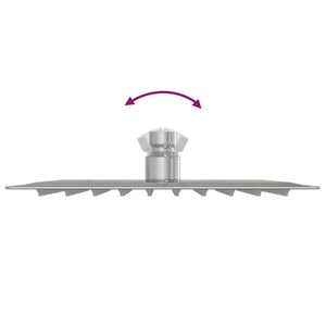 Testa Doccia a Pioggia in Acciaio Inox 304 20x20 cm Quadrata 4103912