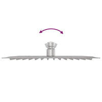 Testa Doccia a Pioggia in Acciaio Inox 304 25x25 cm Quadrata 4103913