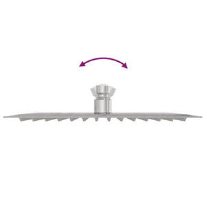 Testa Doccia a Pioggia in Acciaio Inox 304 25x25 cm Quadrata 4103913