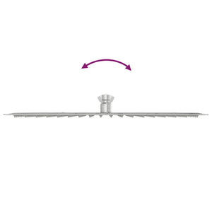 Testa Doccia a Pioggia in Acciaio Inox 304 40x40 cm Quadrata 4103915