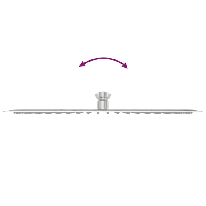 Testa Doccia a Pioggia in Acciaio Inox 304 40x40 cm Quadrata 4103915