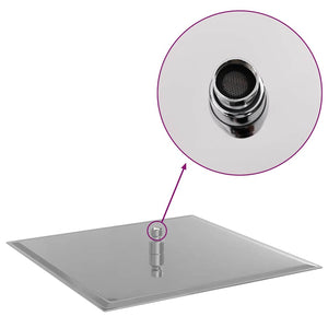 Testa Doccia a Pioggia in Acciaio Inox 304 40x40 cm Quadrata 4103915