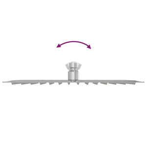 Testa Doccia a Pioggia Acciaio Inox 304 30x20 cm Rettangolare 4103932