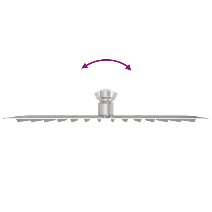 Testa Doccia a Pioggia Acciaio Inox 304 30x20 cm Rettangolare 4103932