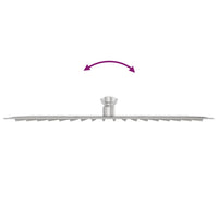 Testa Doccia a Pioggia Acciaio Inox 304 40x30 cm Rettangolare 4103933