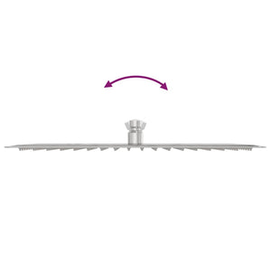 Testa Doccia a Pioggia Acciaio Inox 304 40x30 cm Rettangolare 4103933