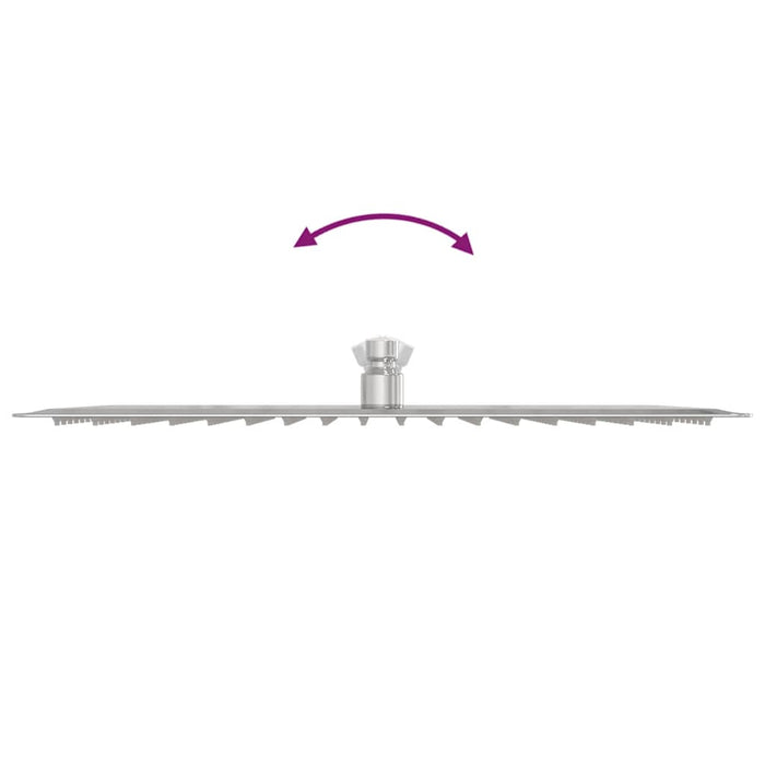 Testa Doccia a Pioggia Acciaio Inox 304 40x30 cm Rettangolare 4103933