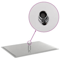 Testa Doccia a Pioggia Acciaio Inox 304 40x30 cm Rettangolare 4103933