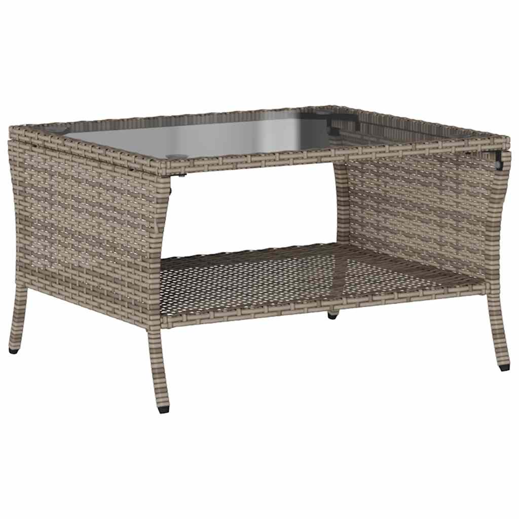 vidaXL Set Divano da Giardino 6 pz con Cuscini Grigio in Polyrattan