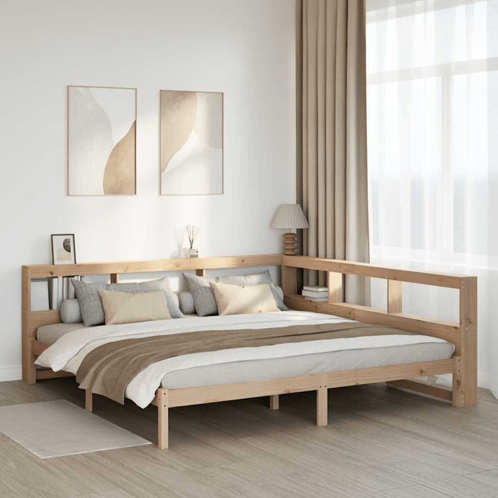 vidaXL Letto Libreria senza Materasso 200x200 cm in Legno di Pino