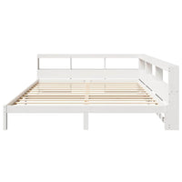 vidaXL Letto Libreria senza Materasso Bianco 200x200 cm Legno di Pino