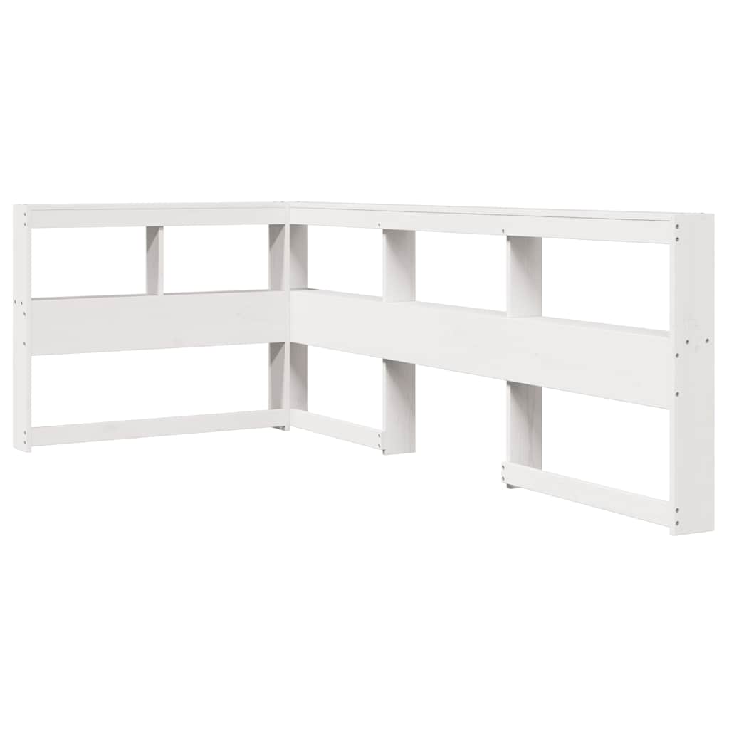 vidaXL Letto Libreria senza Materasso Bianco 100x200 cm Legno di Pino