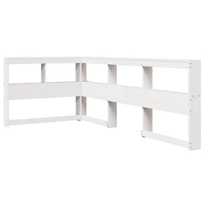 vidaXL Letto Libreria senza Materasso Bianco 100x200 cm Legno di Pino