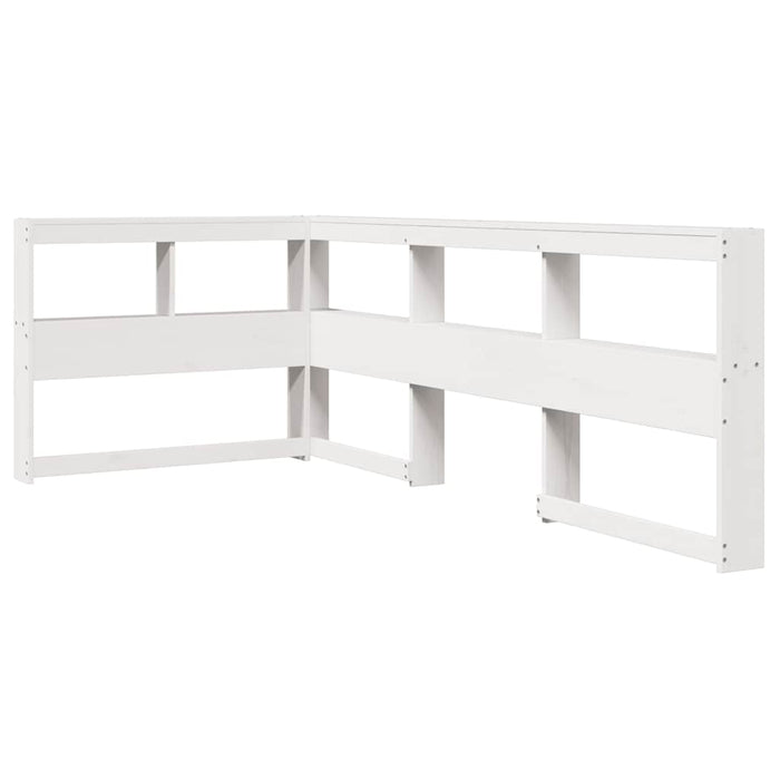 vidaXL Letto Libreria senza Materasso Bianco 100x200 cm Legno di Pino