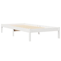 vidaXL Letto Libreria senza Materasso Bianco 100x200 cm Legno di Pino