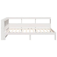 vidaXL Letto Libreria senza Materasso Bianco 100x200 cm Legno di Pino