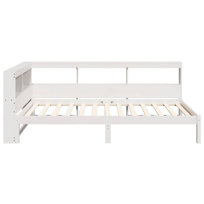 vidaXL Letto Libreria senza Materasso Bianco 100x200 cm Legno di Pino