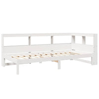 vidaXL Letto Libreria senza Materasso Bianco 100x200 cm Legno di Pino