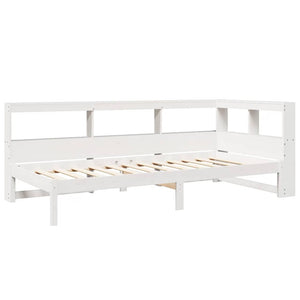vidaXL Letto Libreria senza Materasso Bianco 100x200 cm Legno di Pino