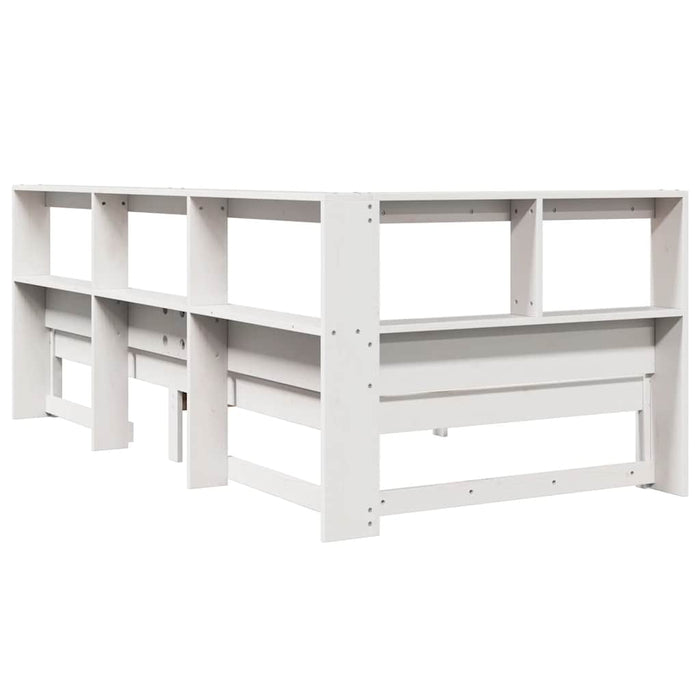 vidaXL Letto Libreria senza Materasso Bianca 90x200 cm Legno di Pino