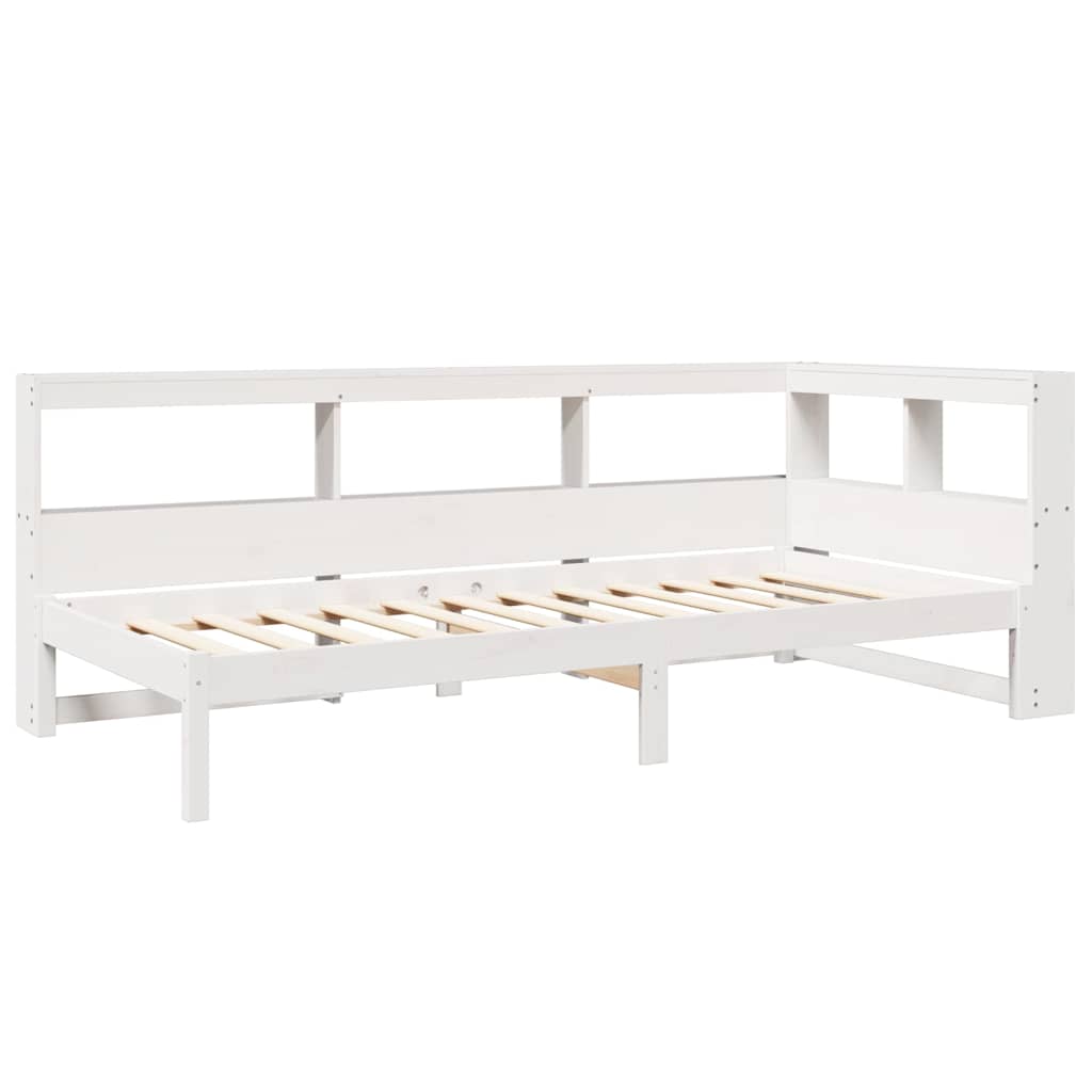 vidaXL Letto Libreria senza Materasso Bianca 90x200 cm Legno di Pino