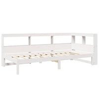 vidaXL Letto Libreria senza Materasso Bianca 90x200 cm Legno di Pino