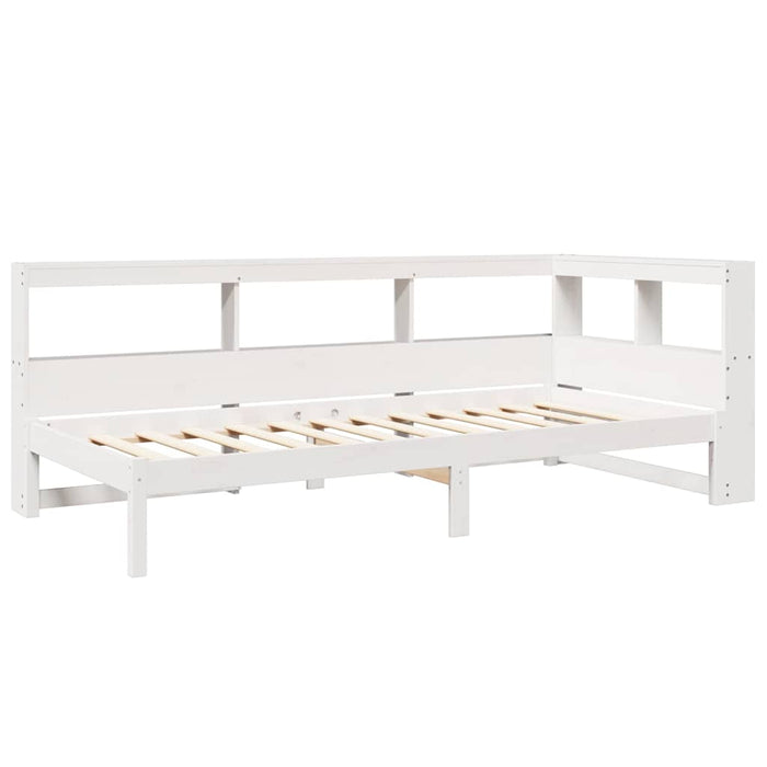 vidaXL Letto Libreria senza Materasso Bianca 90x200 cm Legno di Pino