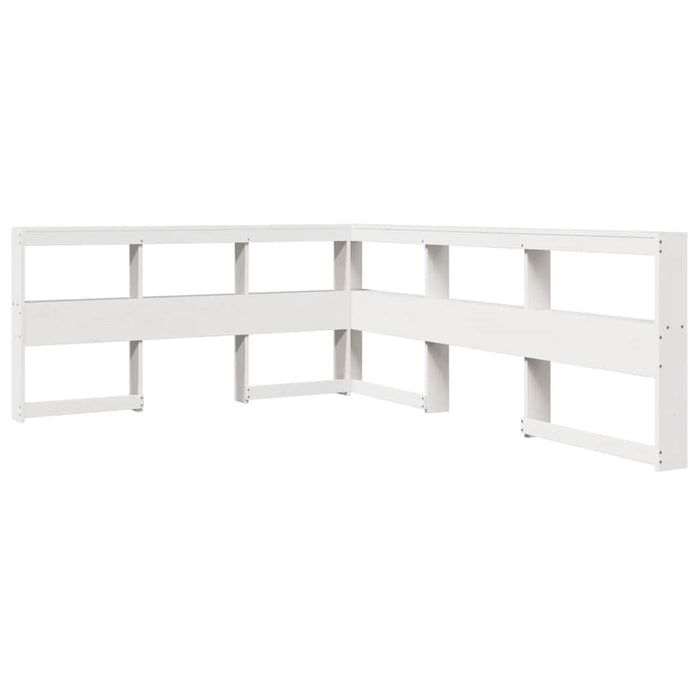vidaXL Letto Libreria senza Materasso Bianco 140x190 cm Legno di Pino